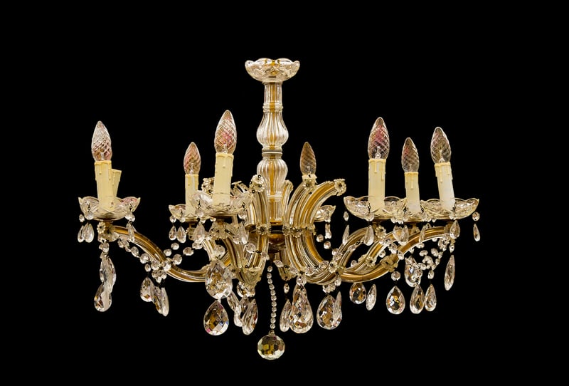 Glass Bottle Chandelier